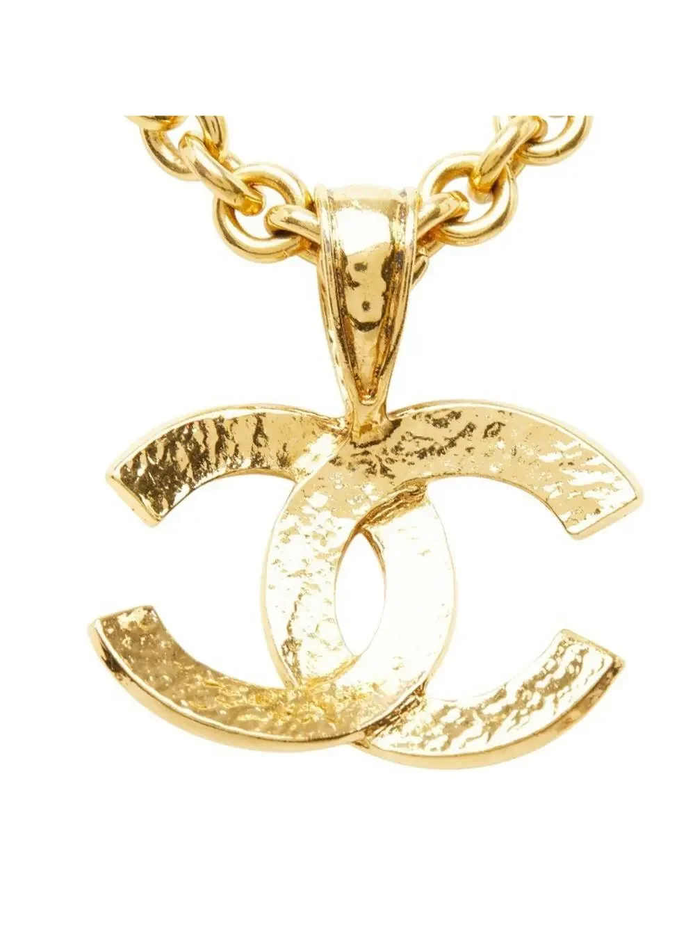 Chanel Cc Logo Chain Pendant Necklace #327491C96B